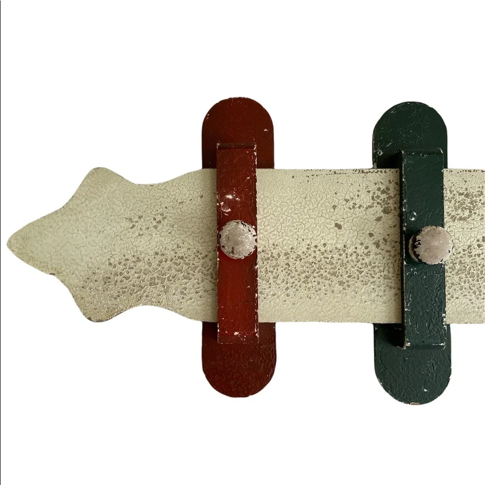 Bazaar Concepts Moroccan Inspired COLORFUL BELT & LATCHES WOOD WALL Hooks